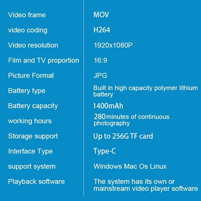 Kamera trupi WiFi CS06
