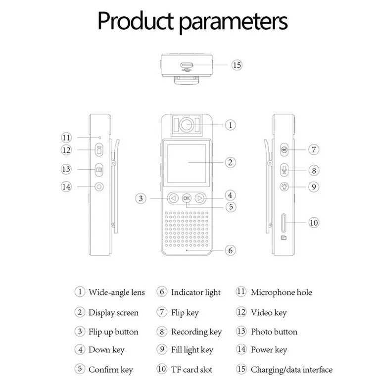 Kamera trupi WiFi CS06