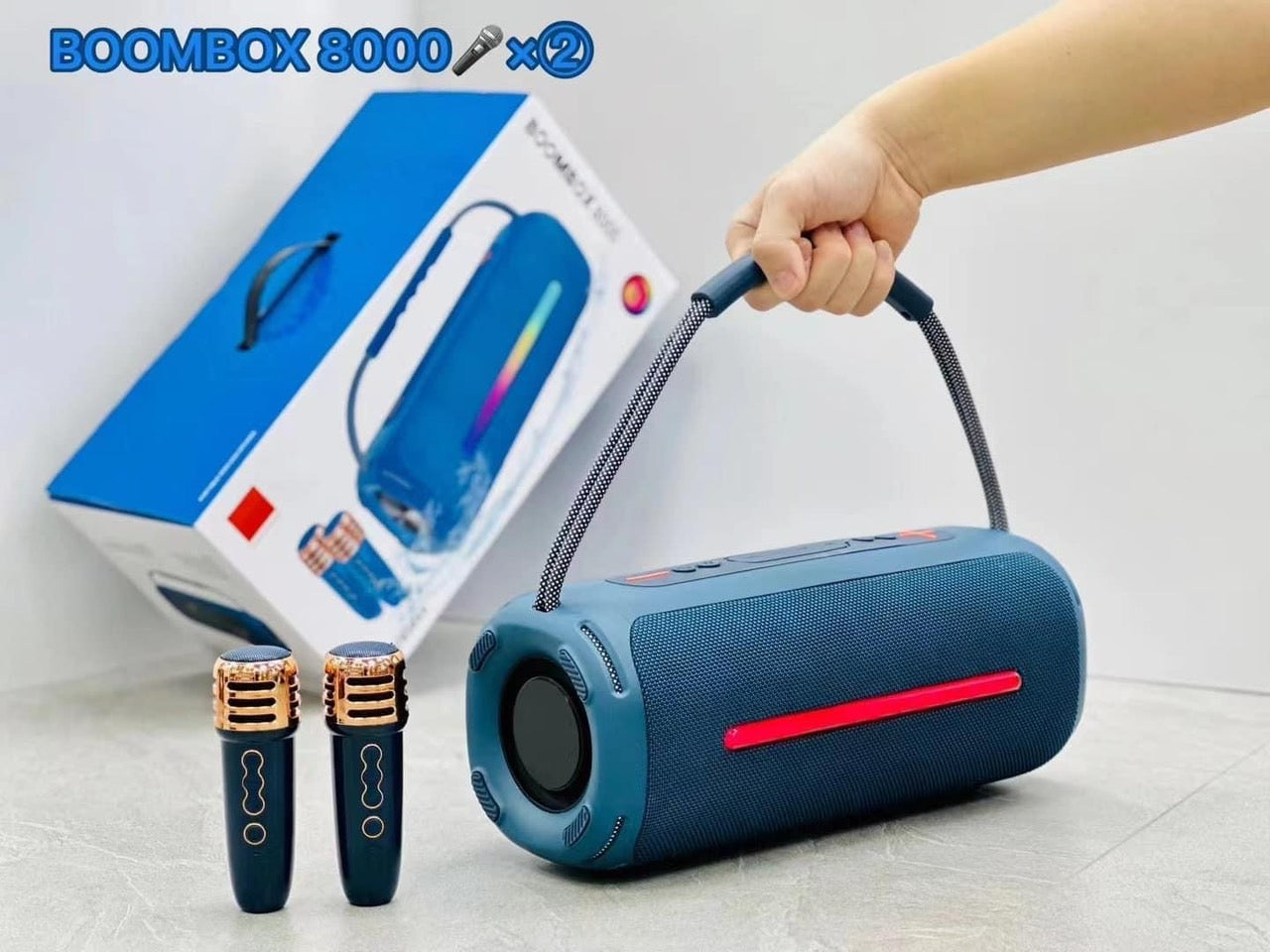 Boks me bluetooth Boombox 8000