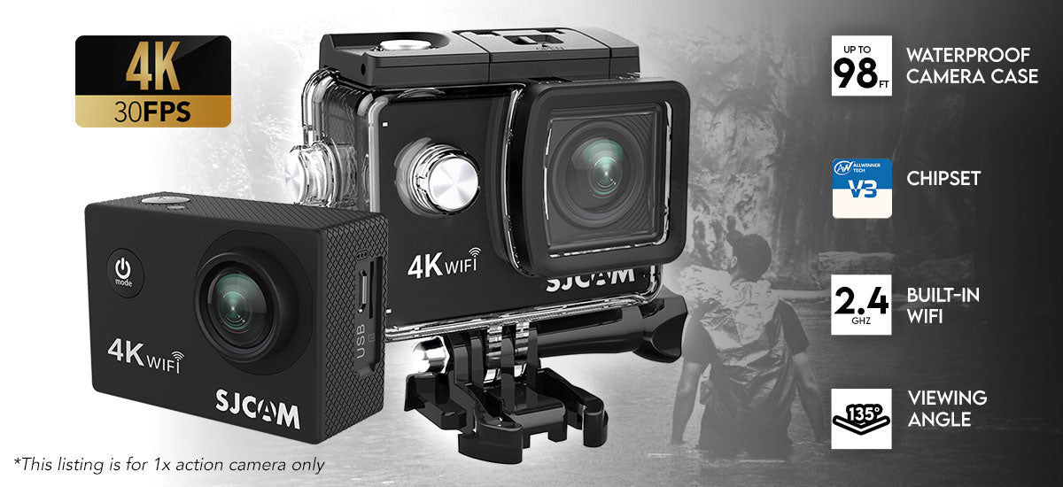 Kamer Sportive Kundra Ujit SJCAM SJ4000 Air WiFi Action Camera