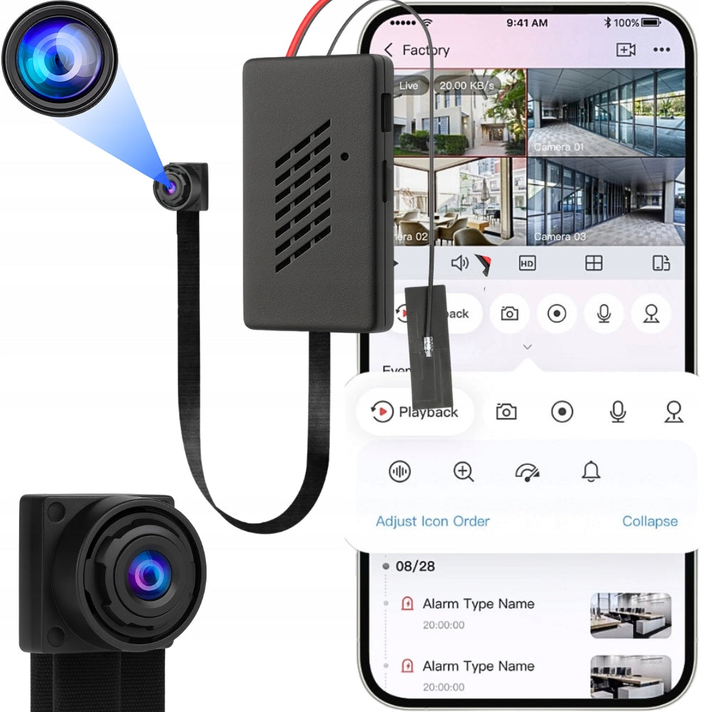 Kamer e fshehtë trupi që lidhet live me telefon