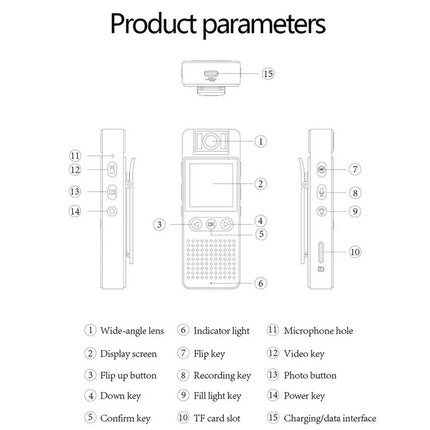 Kamera trupi WiFi CS06