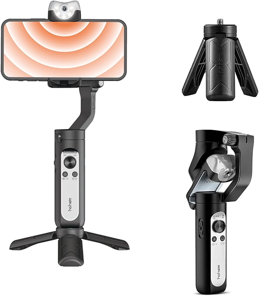 Gimbal për Telefon HOHEM Smartphone Stabilizer – Profesional me 3 Akse