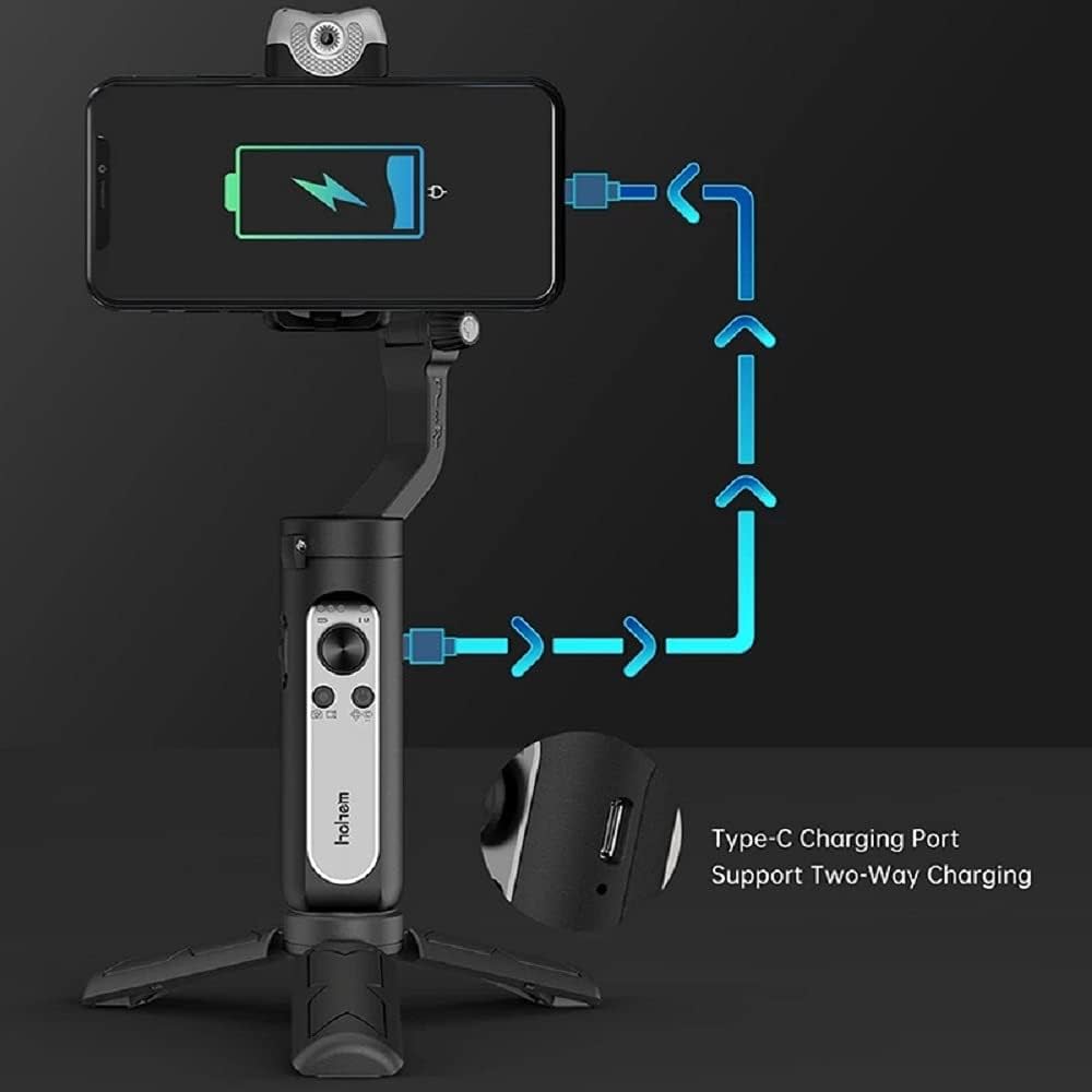 Gimbal për Telefon HOHEM Smartphone Stabilizer – Profesional me 3 Akse