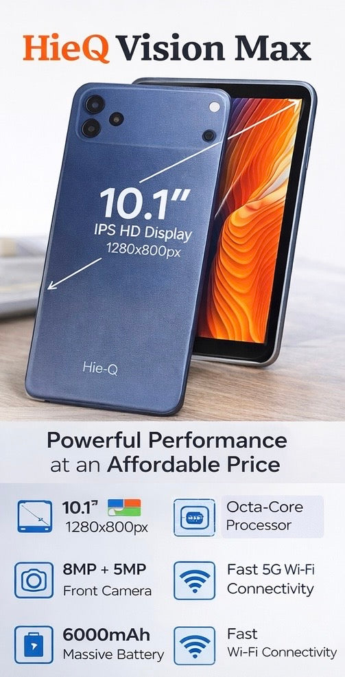 Tablet për Punë dhe Shkollë Hie-Q Vision Max