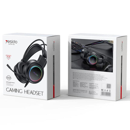 Kufje Gaming me Mikrofon Yesido EK05