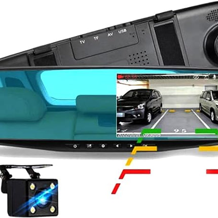 Kamër makine në formë pasqyre me cilësi 1080p dhe ekran