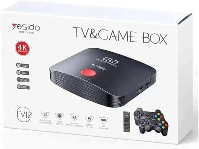 Konsolë GameBox me Android YESIDO TV12 4K