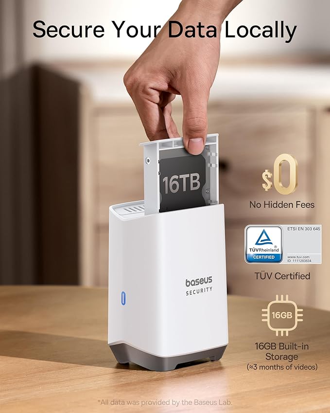 Kamer e jashtme me panel diellor Baseus Security S1 Pro me dy kamera te integruara