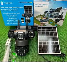 Kamer e Jashtme me 3 Lente Triple Screen PTZ Outdoor Security Camera