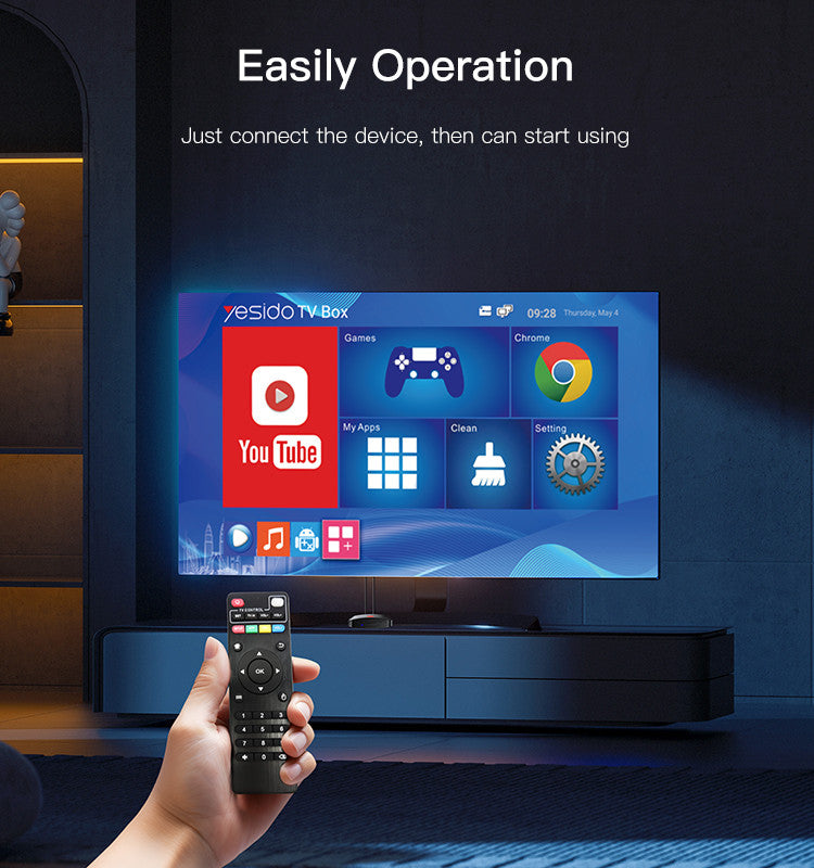 Konsolë GameBox me Android YESIDO TV12 4K