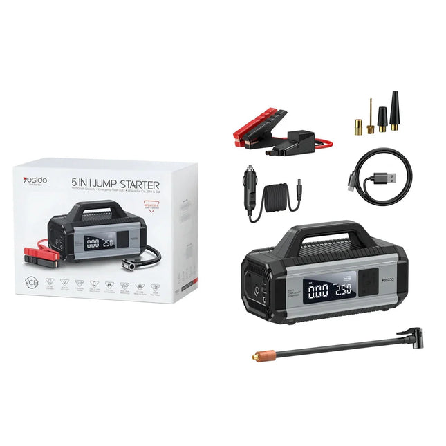 Jump Starter Yesido VC13 5-në-1