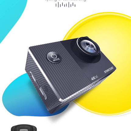 Kamer Sportive SOOCOO Waterproof Control Rechargeable Battery