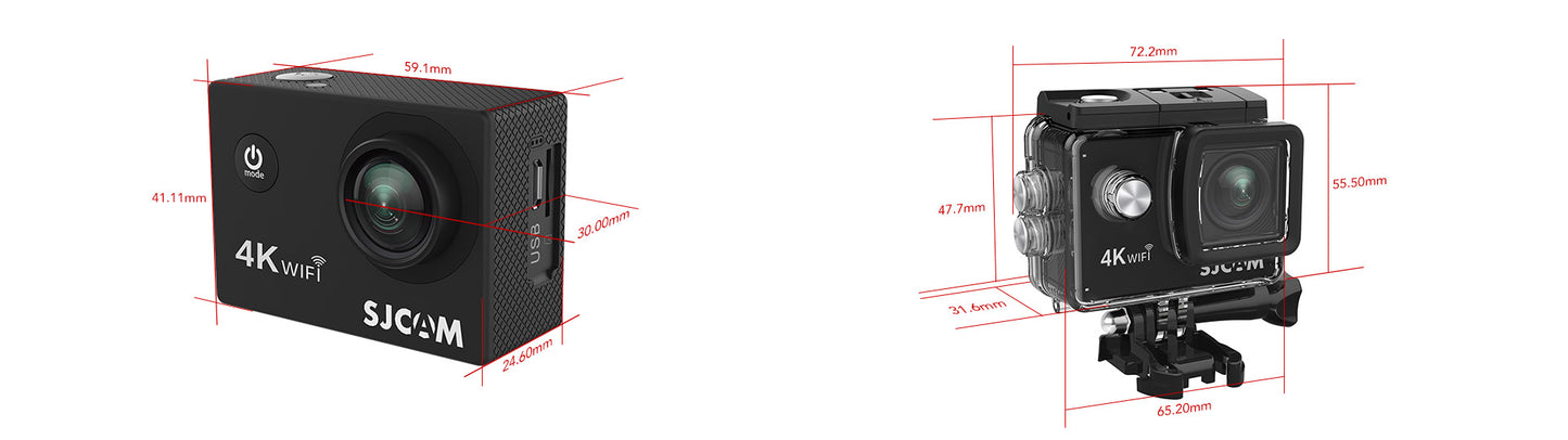 Kamer Sportive Kundra Ujit SJCAM SJ4000 Air WiFi Action Camera