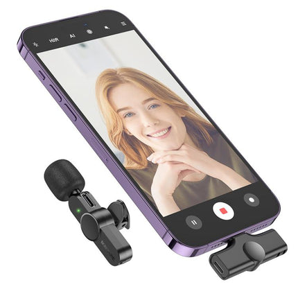 Dy Mikrofonë Wireless Borofone BFK12 Trophy 8 Pin Lavalier