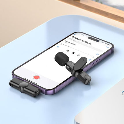 Dy Mikrofonë Wireless Borofone BFK12 Trophy 8 Pin Lavalier