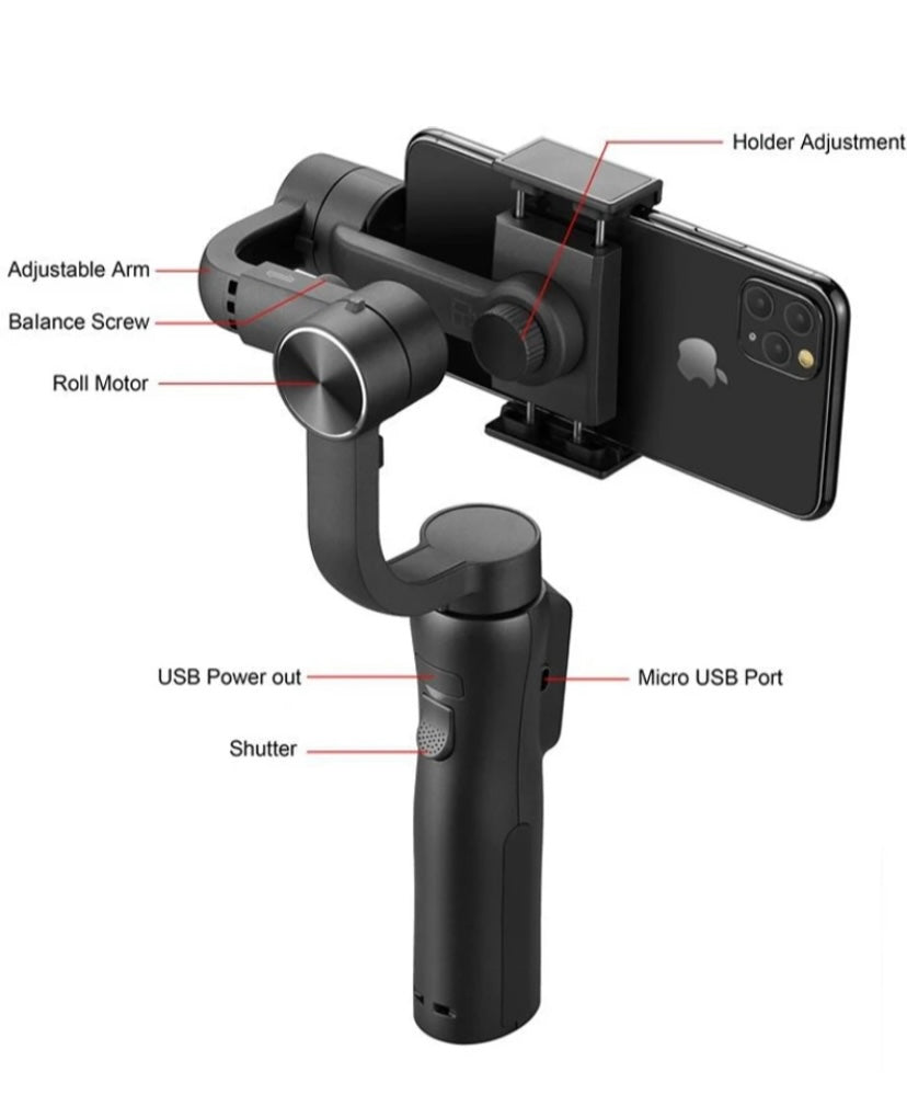 Tripod FITRIC 3 Axis Handheld Smartphone Gimbal Stabilizer