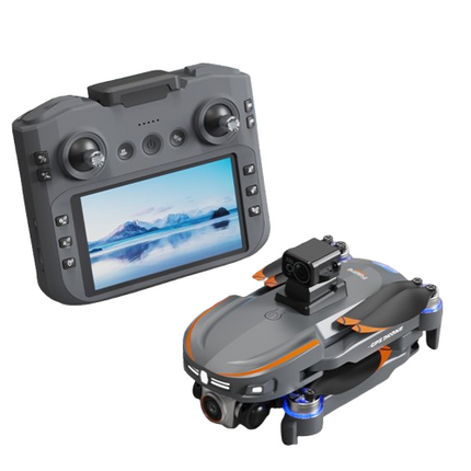 Dron S28 GPS 4K me Kamër Gimbal  sensor 360 Kundra Pengesave – Telekomandë me Ekran