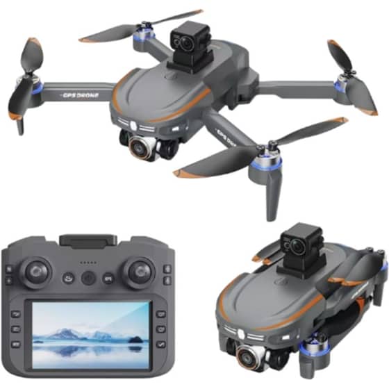 Dron S28 GPS 4K me Kamër Gimbal  sensor 360 Kundra Pengesave – Telekomandë me Ekran