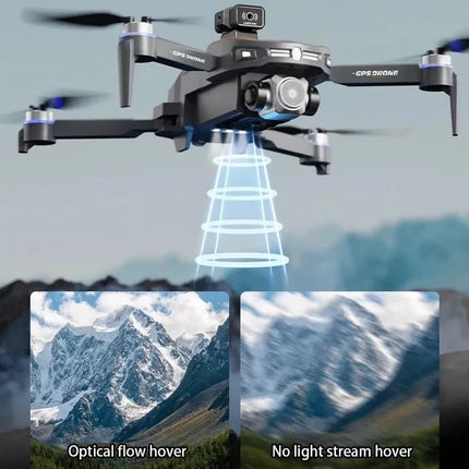 Dron S28 GPS 4K me Kamër Gimbal  sensor 360 Kundra Pengesave – Telekomandë me Ekran