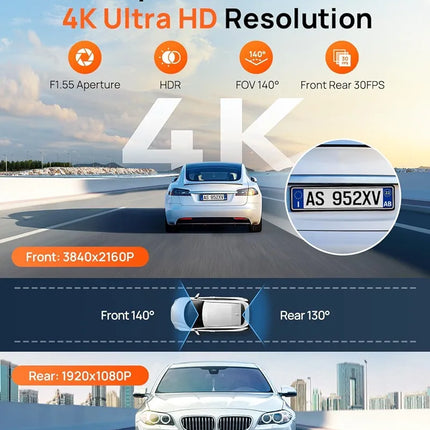 Kamer për Makinë 4K 70mai A800SE me WiFi