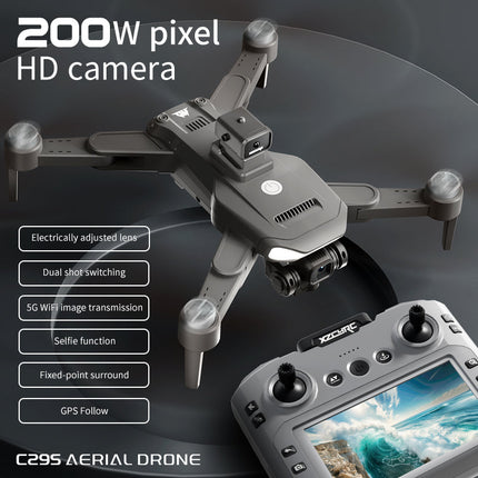 Dron me GPS 4K - Telekomandë me ekran C29S