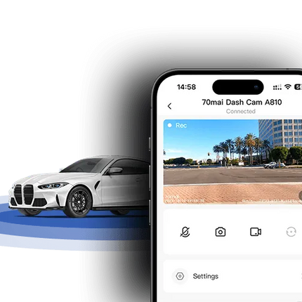Kamër makine 70mai A810 4K GPS me Suport Për Kartë Sim