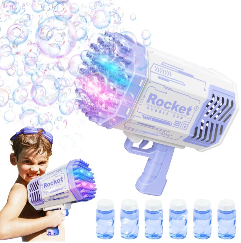 Pistolete me Flluska Sapuni Rocket Bubble Gun