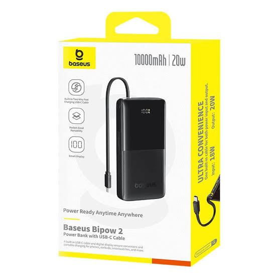 Powerbank 10 mijë amper Baseus Bipow 2