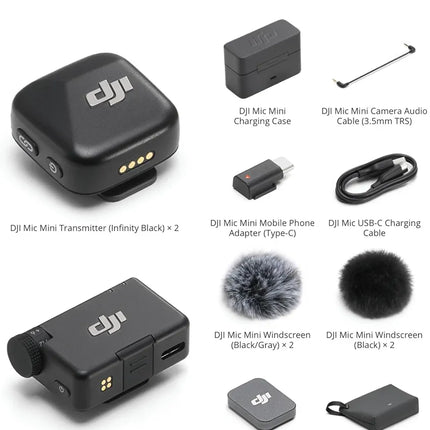 Mikrofon Wireless Profesional për Telefon & Kamera DJI Mic Mini