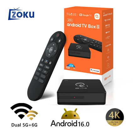 Android Smart TV Box ZOKU ATV 8K 4/64GB