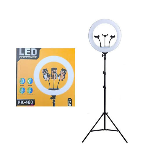 Ringlight me 3 mbajtëse telefoni PK-460