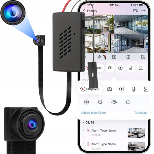 Kamer e fshehtë trupi që lidhet live me telefon