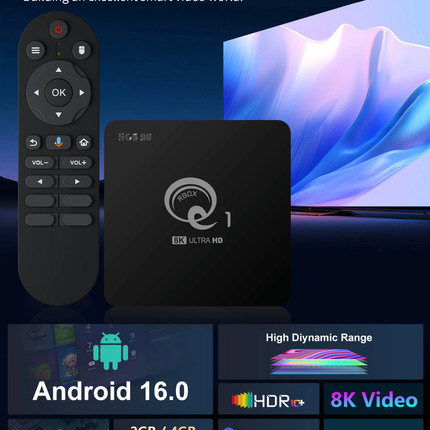 Android Smart TV Box ZOKU ATV 8K 4/64GB