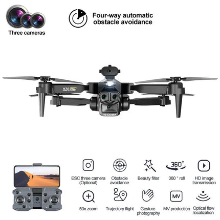 Dron K10 Max me 4 kamera dhe Sensor ndaj pengesave