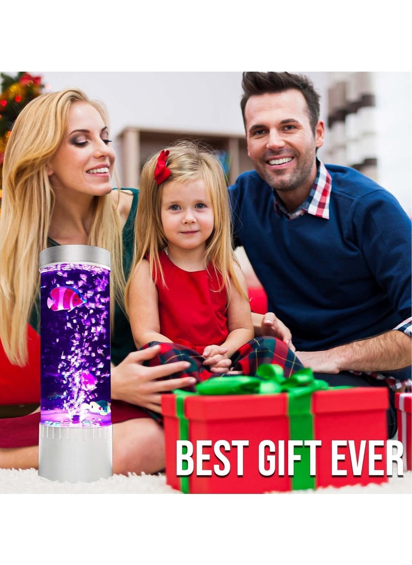 Akuarium me drita LED dhe peshq