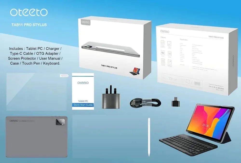 Tablet Oteeto Tab 11 Pro Stylus