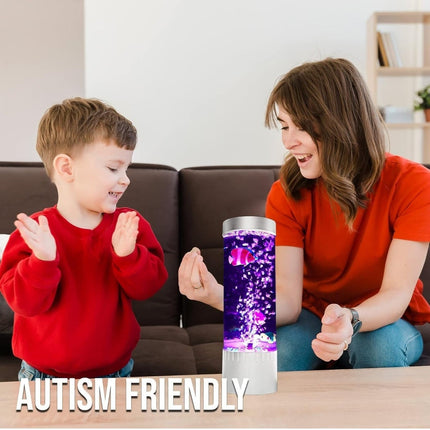 Akuarium me drita LED dhe peshq