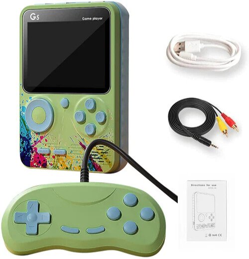 Konsolë Portative me 500 Lojëra Retro G5 Game Box