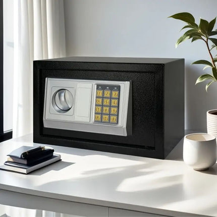 Kasafortë elektronike me kod dhe çelësa Safe Box 20E