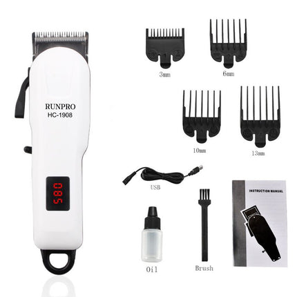 Makinë Qethëse/Rroje Wireless Runpro HC-1908 Me bateri të Karikueshme